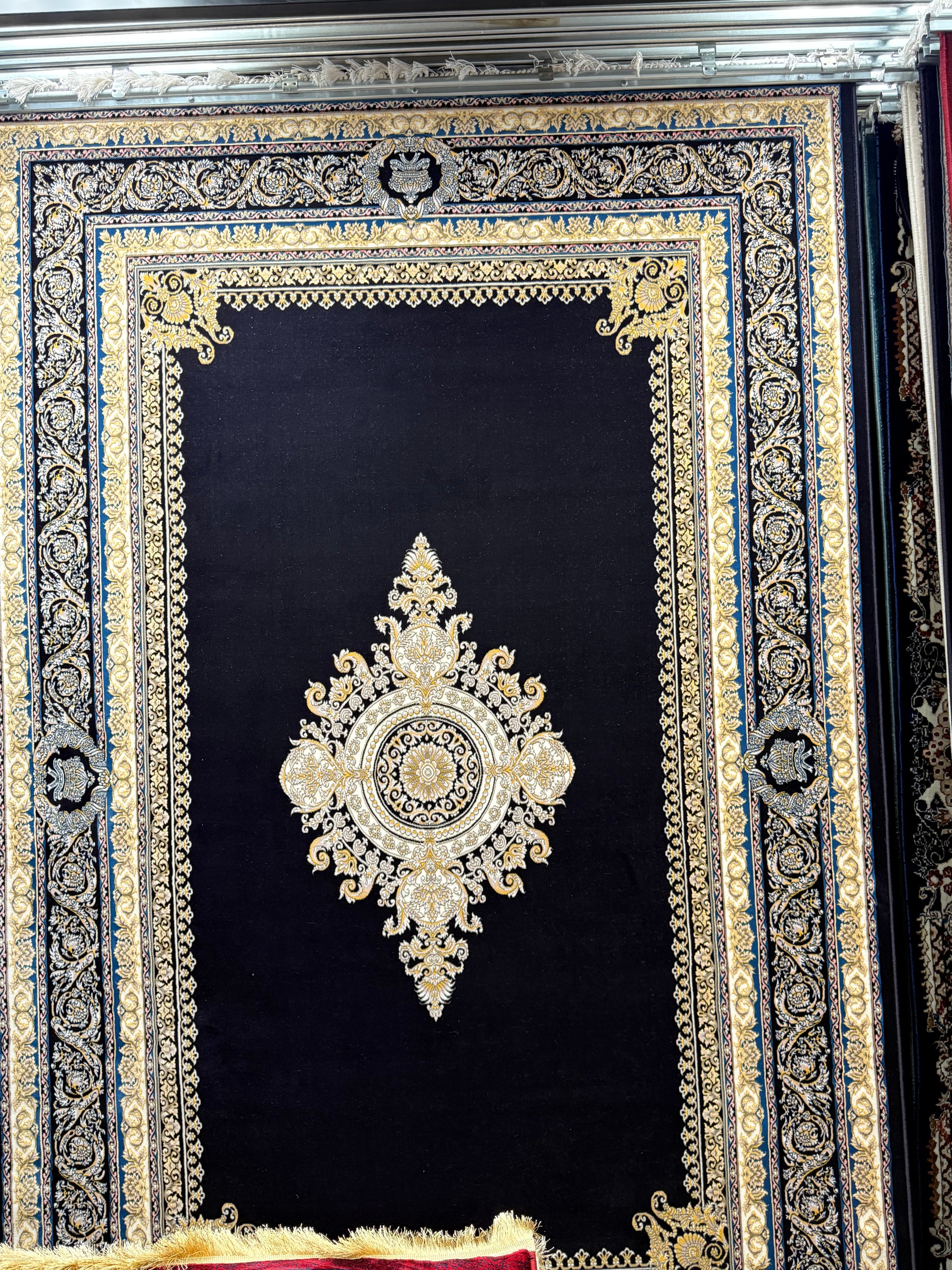 Persian Carpet with Navy Background | Stylish Rugs & Carpets