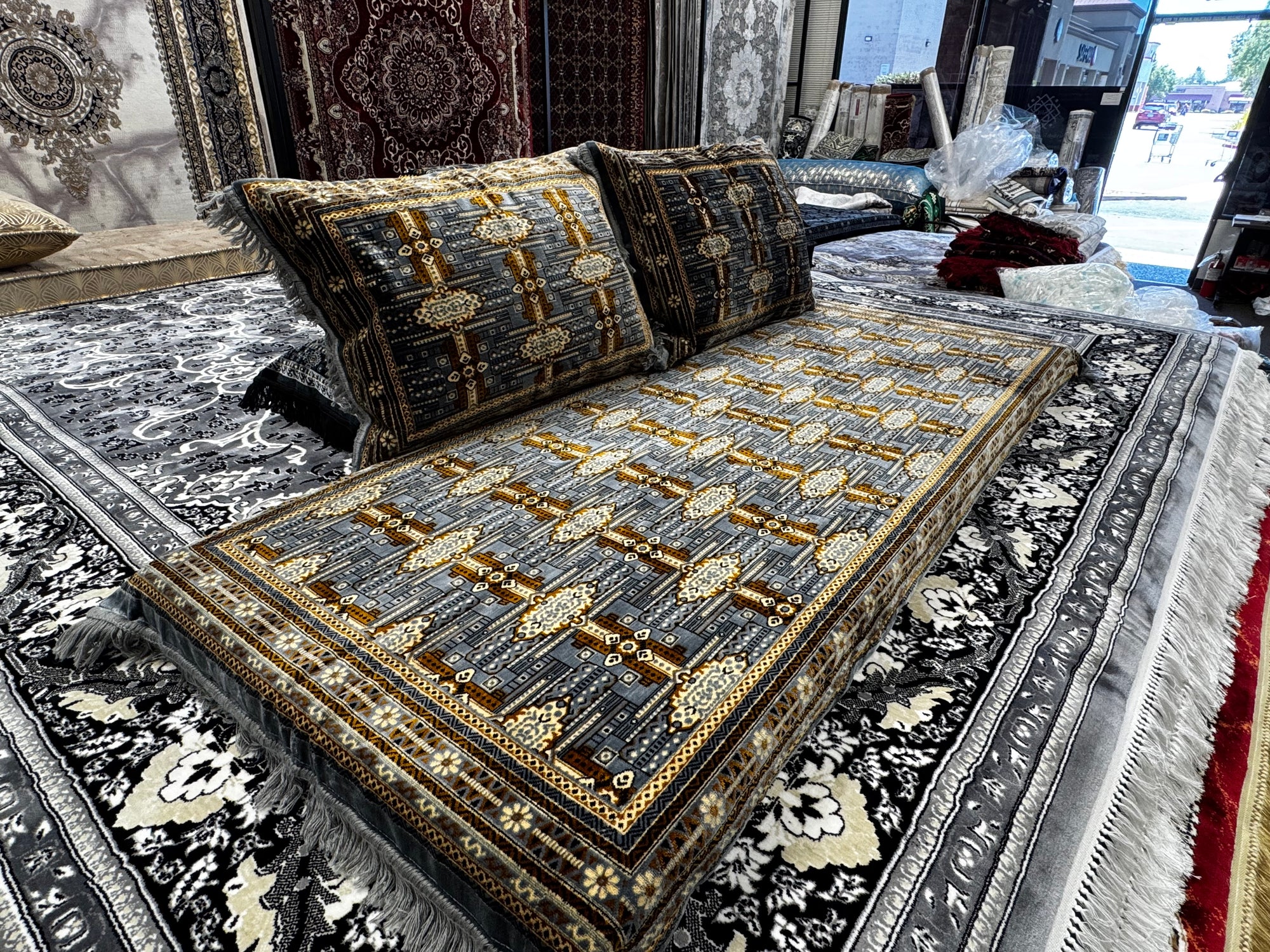 غطاء طقم توشك أفغاني جديد تقليدي