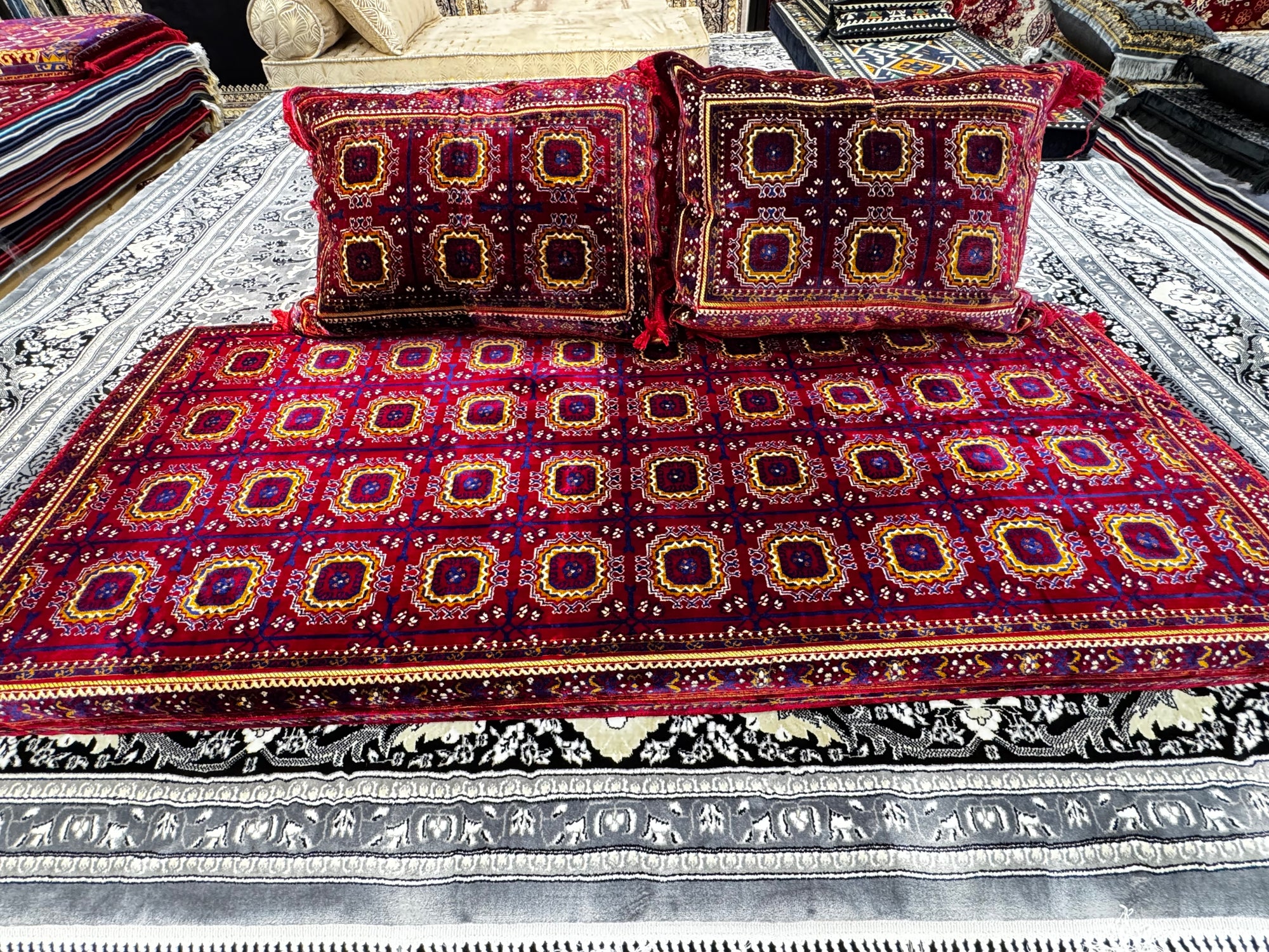 Traditional New Afghan Toshak Cover Set Turkish Classic