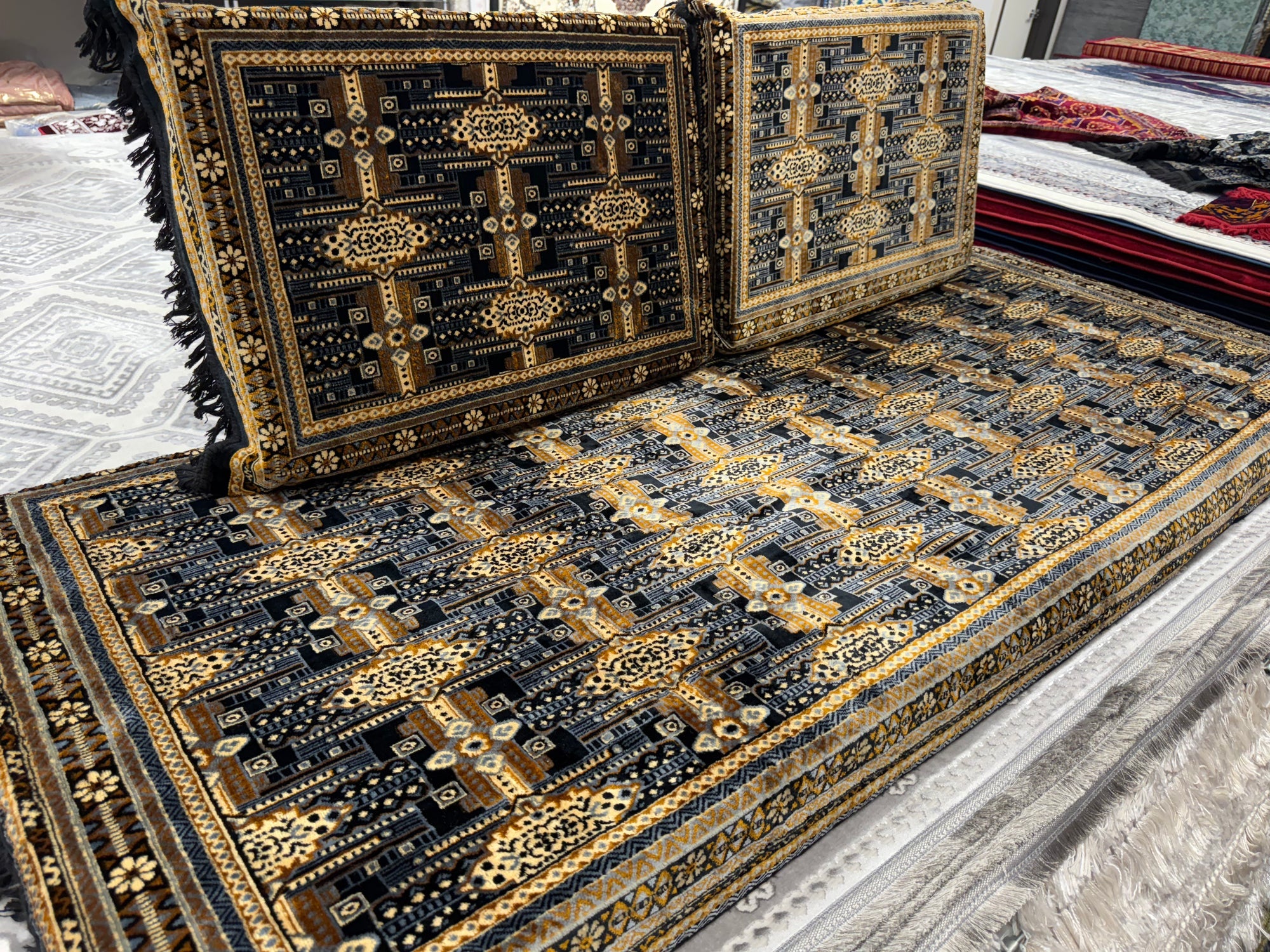 Black Gold Afghan Toshak Detail