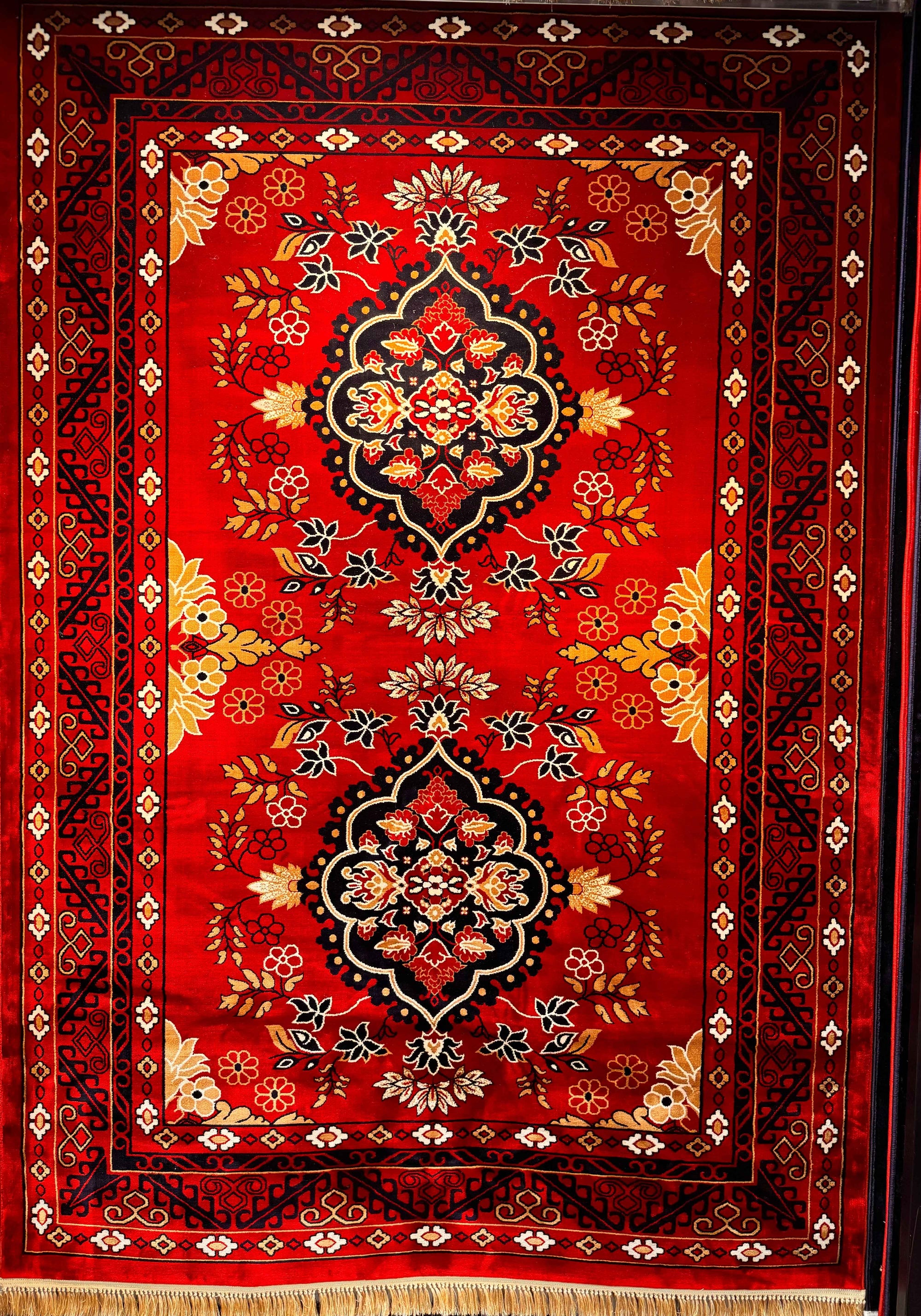 Afghan Vintage Red Tribal 1200 Reeds