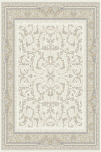 Cream & Beige Arabesque Rug · Arman - 3x6.5 Feet (90x200 cm)