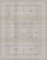 Grey Vintage Wash Faux Silk Rug · Shadow - 3x6.5 Feet (90x200 cm)