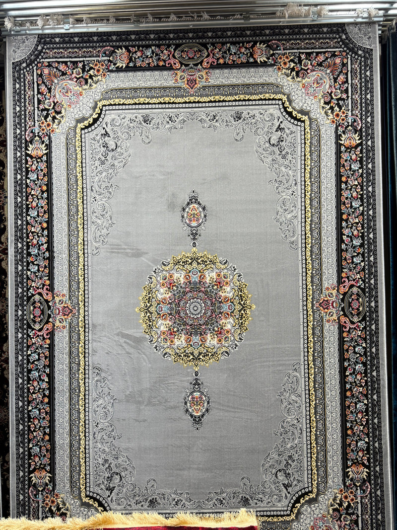 Persian Carpet Light Gray and Cream Background | Stylish Rugs & Carpets