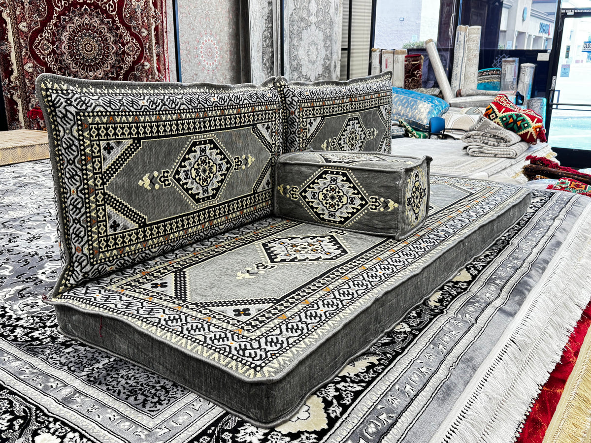 New Gary Luxurious Majlis – 4-Piece Traditional Arabic Floor Sofa Set for Living Room & Lounge