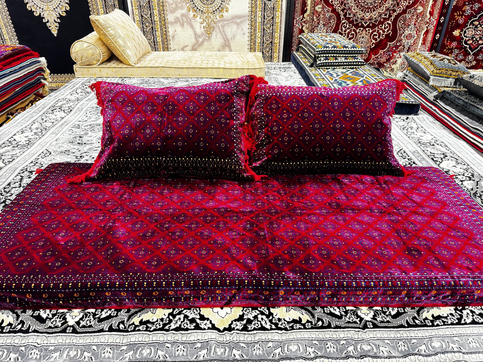Traditional New Afghan Toshak Cover Set - توشک وطنی - تركي