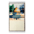 Al-Aqsa inspired padded Islamic prayer mat with sacred landmark artwork – Stylish Rugs & Carpets
