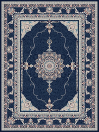 2026 Navy Luxury Traditional Persian Medallion Rug