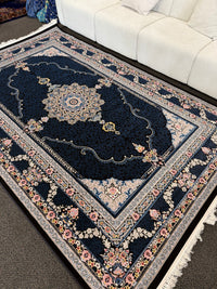 2026 Navy Luxury Traditional Persian Medallion Rug | Stylish Rugs & Carpets