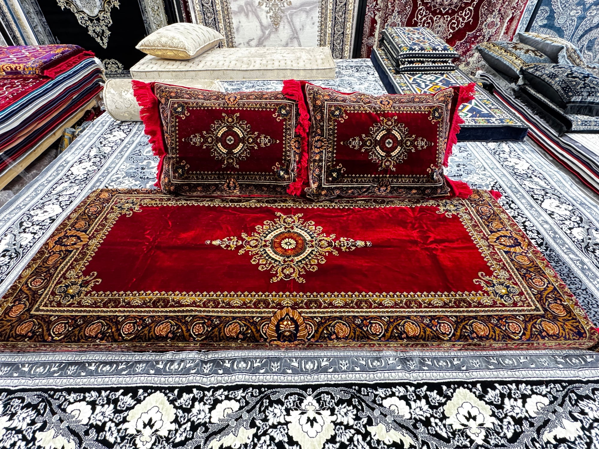 طقم غطاء توشك أفغاني جديد تقليدي