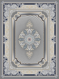2026 Dark Gray 3D Luxury Modern Rug 1200 Reeds 3M Plus Density | Stylish Rugs & Carpets