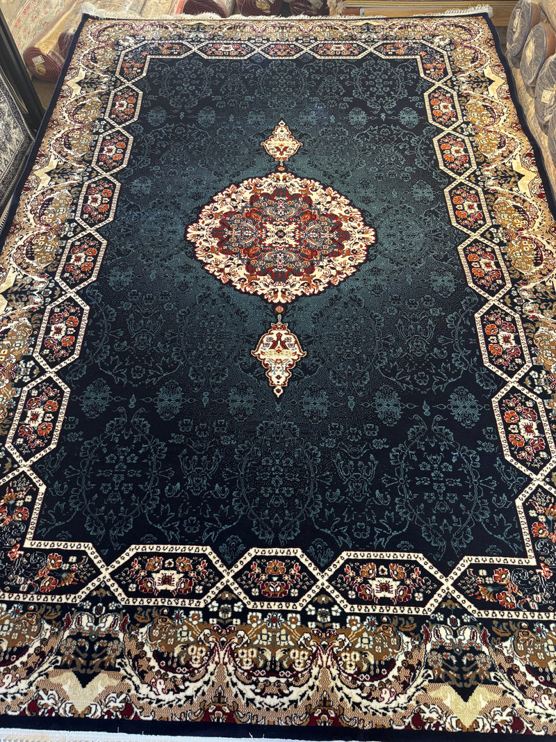 Navy Persian Design Rug — 1200 Reeds | Stylish Rugs & Carpets