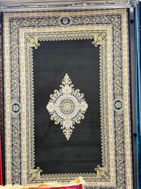 Darbar Persian Carpet Dark and Gold Background | Stylish Rugs & Carpets