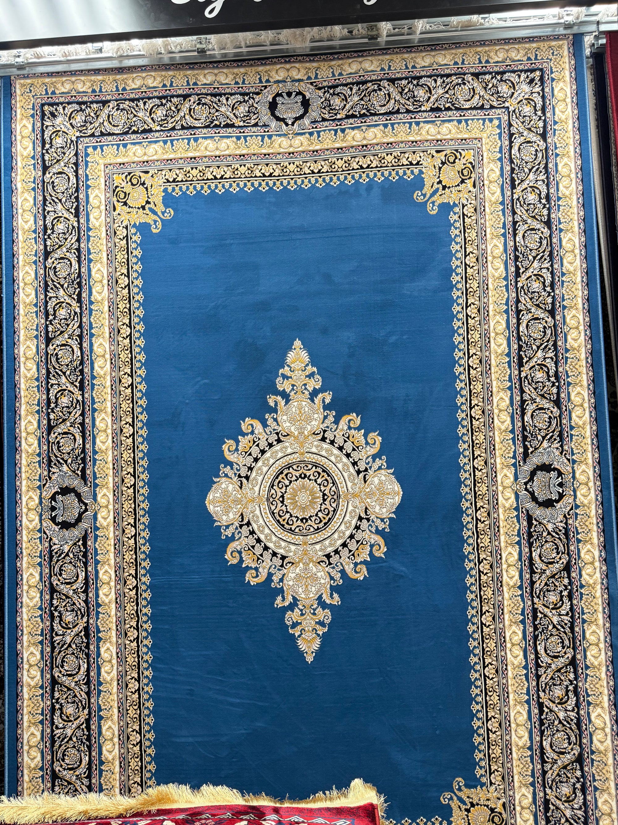Persian Carpet with Dark Blue Background | Stylish Rugs & Carpets