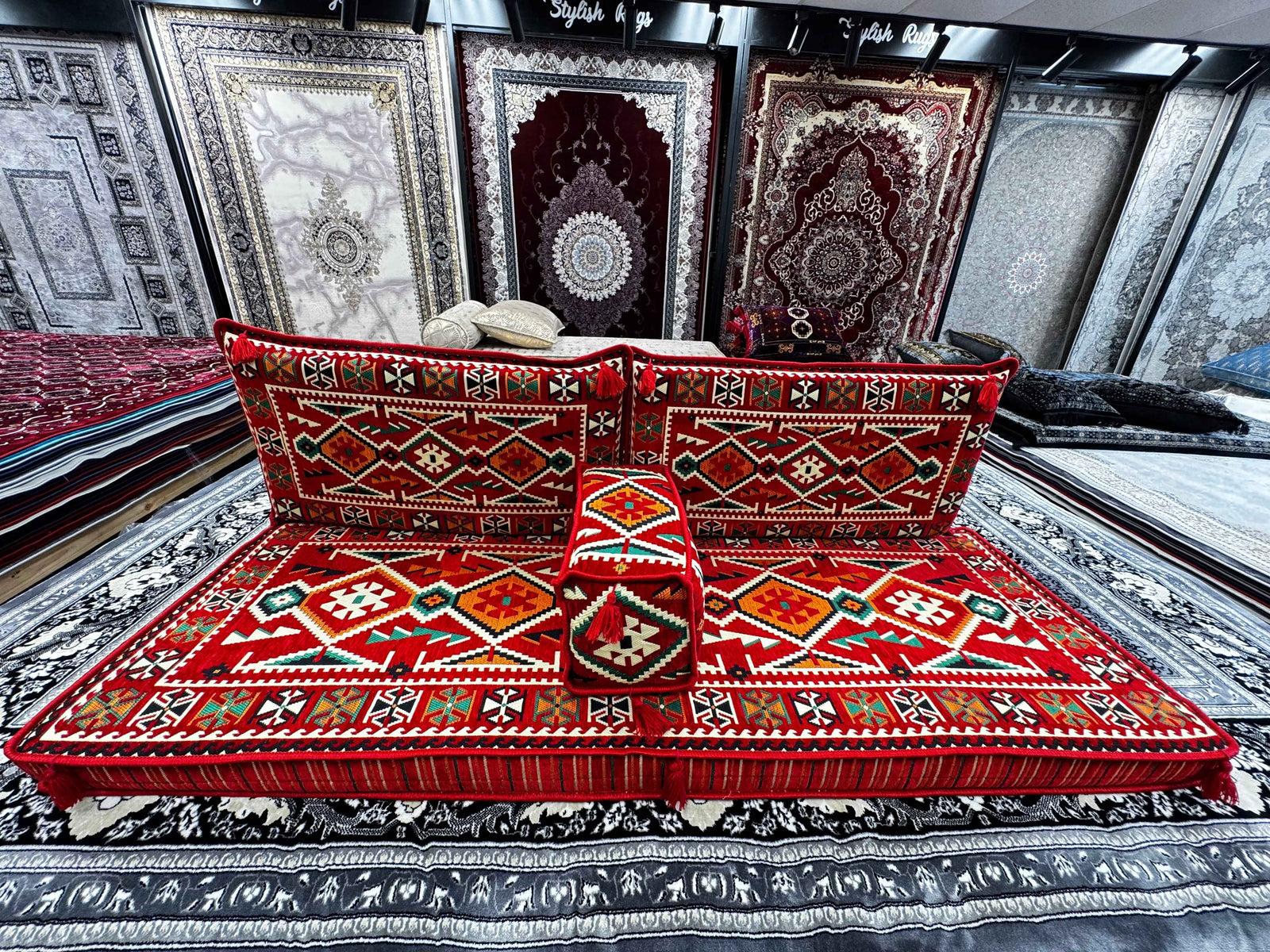 Arabic Majlis Sofa, Arabic Floor Seating, Arabic Couches, Arabic Jalsa, Balcony Floor Sofa, Arabic Living Room Furniture