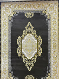 Shah Persian Carpet Dark and Gold Background | Stylish Rugs & Carpets