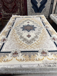 Modern Persian Carpet with Cream Background — Variation 2 | Stylish Rugs & Carpets