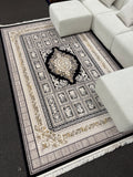 2026 Navy and Gold Luxury Traditional Medallion Rug | Stylish Rugs & Carpets