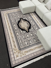 2026 Navy and Gold Luxury Traditional Medallion Rug | Stylish Rugs & Carpets