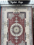 Modern Persian Carpet Red and Cream Background | Stylish Rugs & Carpets