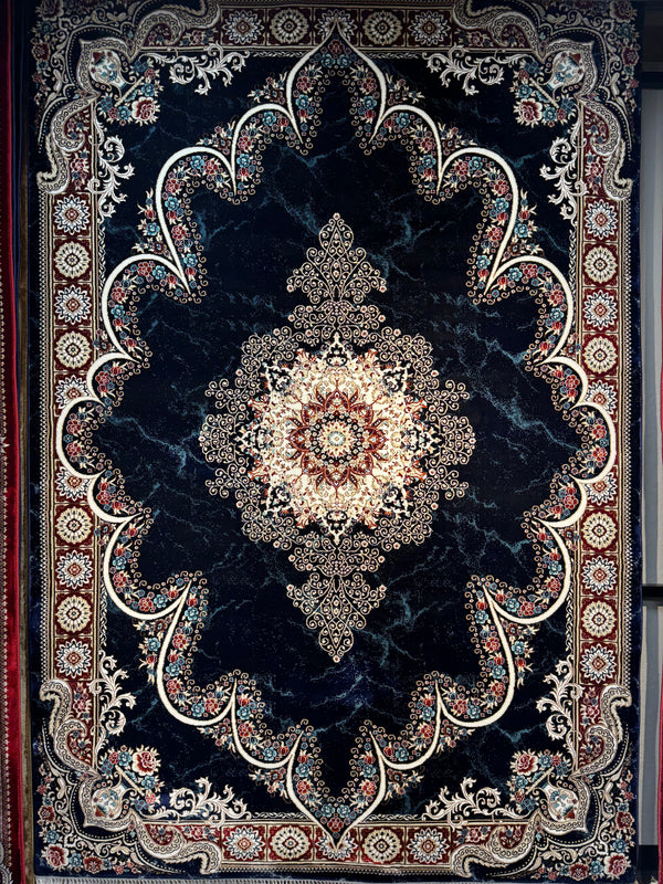 Luxury Navy Persian Rug — 1200 Reeds
