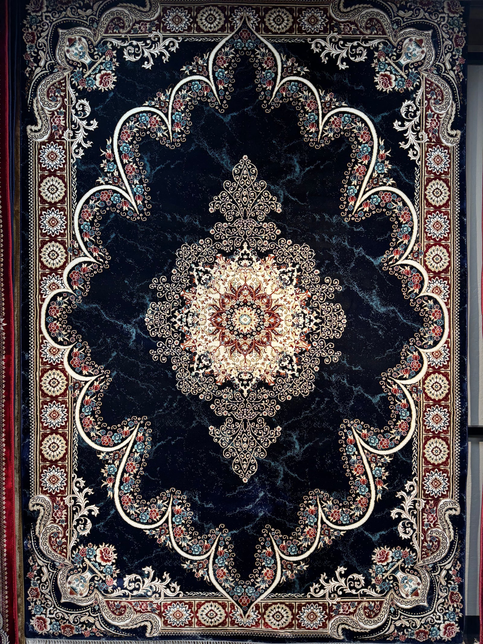 Luxury Navy Persian Rug — 1200 Reeds | Stylish Rugs & Carpets