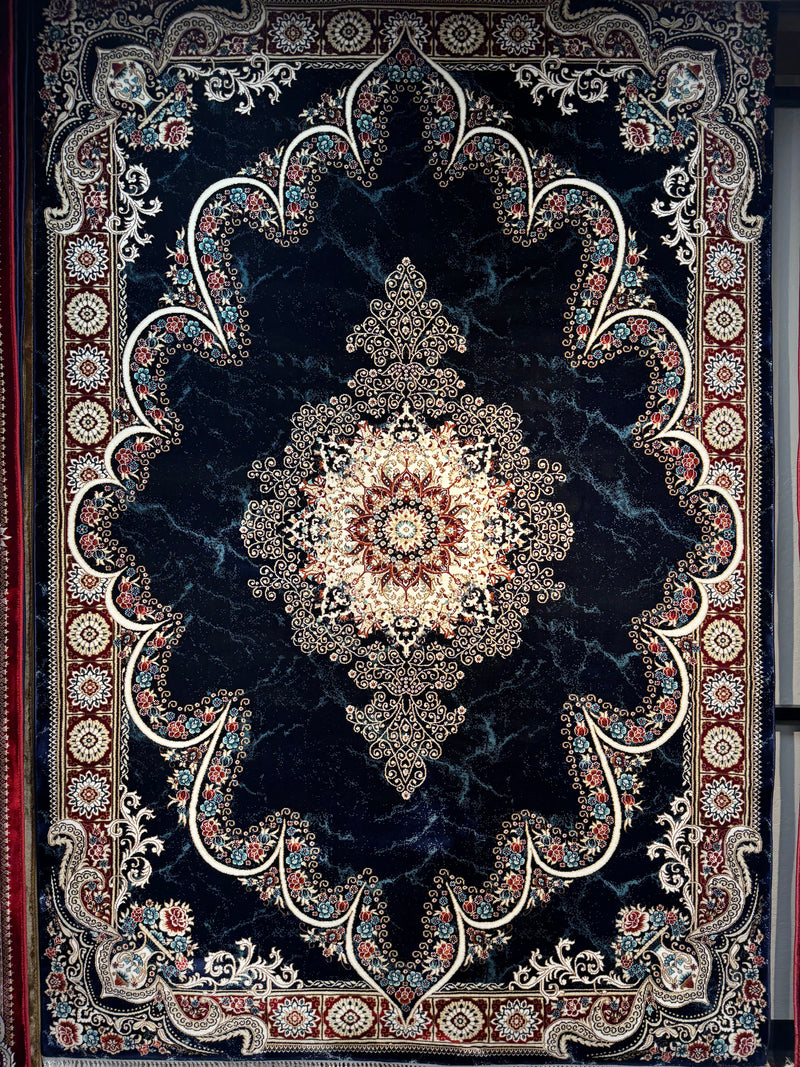 Luxury Navy Persian Rug — 1200 Reeds | Stylish Rugs & Carpets