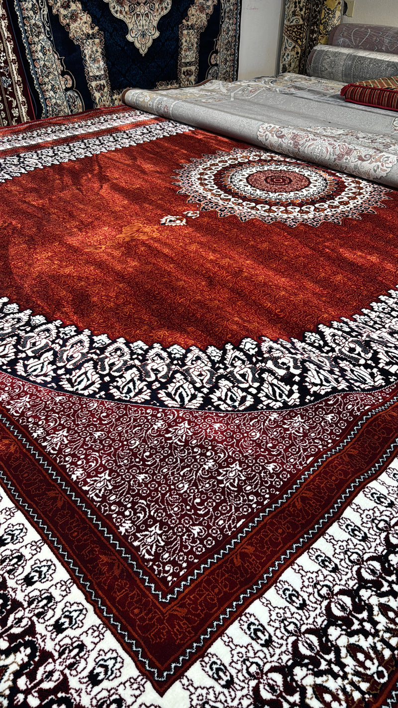 Luxury Red Persian Rug — 1200 Reeds | Stylish Rugs & Carpets