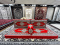 Red Luxurious Majlis 4-Piece Traditional Arabic Floor Sofa Set