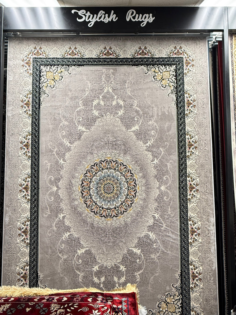 Classic Persian Carpet with Gray Background | Stylish Rugs & Carpets
