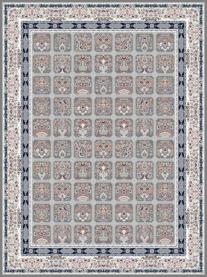 2026 Classic Patchwork Gray Rug 1200 Reeds | Stylish Rugs & Carpets