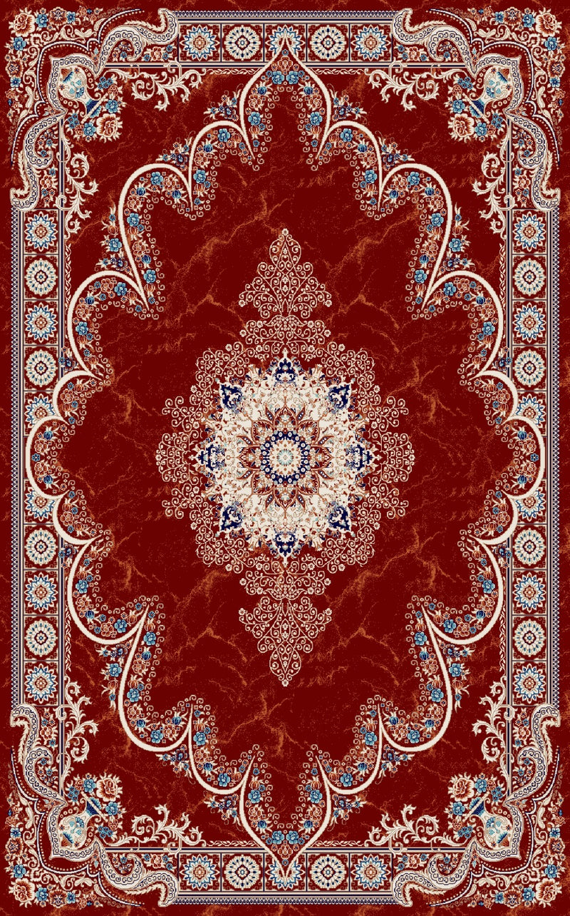 Star Kashan Persian Rug Red — 1200 Reeds | Stylish Rugs & Carpets