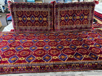 Red Traditional New Afghan Toshak Set Cover