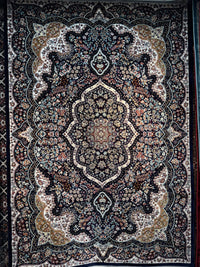 Kashan Persian Rug Navy — 1200 Reeds | Stylish Rugs & Carpets