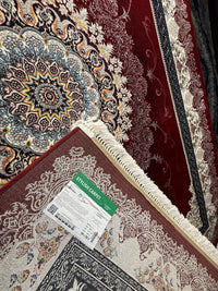 Classic Persian Carpet with Red Background