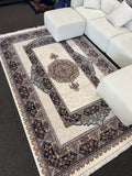 2026 Cream Luxury Traditional Rug 1200 Reeds | Stylish Rugs & Carpets