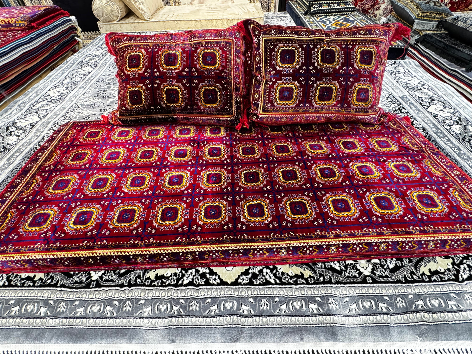 Traditional New Afghan Toshak Cover Set Turkish Classic