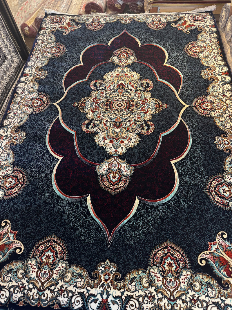 Mafkoor Persian Rug Blue — 1200 Reeds | Stylish Rugs & Carpets