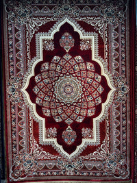 Red Persian Medallion Rug — 1200 Reeds | Stylish Rugs & Carpets