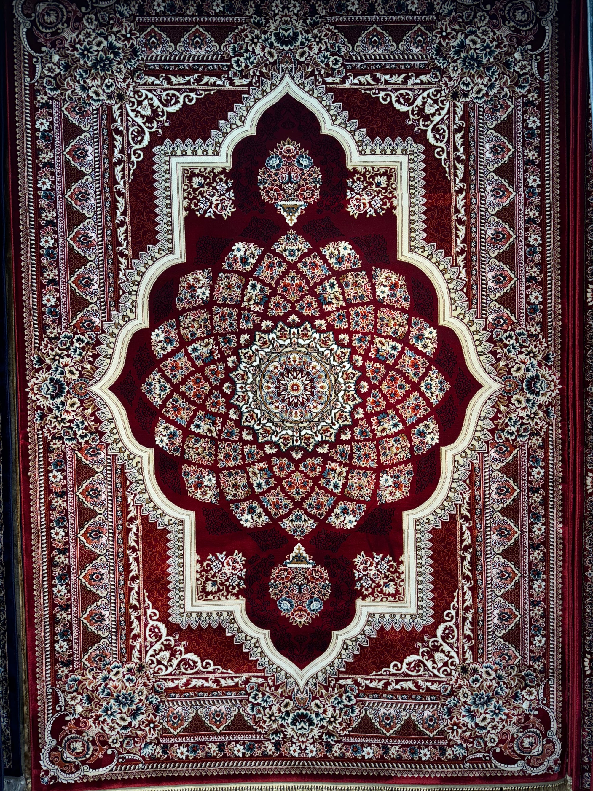 Red Persian Medallion Rug — 1200 Reeds | Stylish Rugs & Carpets