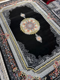 Persian Carpet Black and Cream Background | Stylish Rugs & Carpets