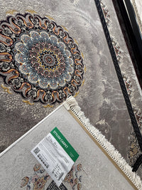 Classic Persian Carpet with Gray Background