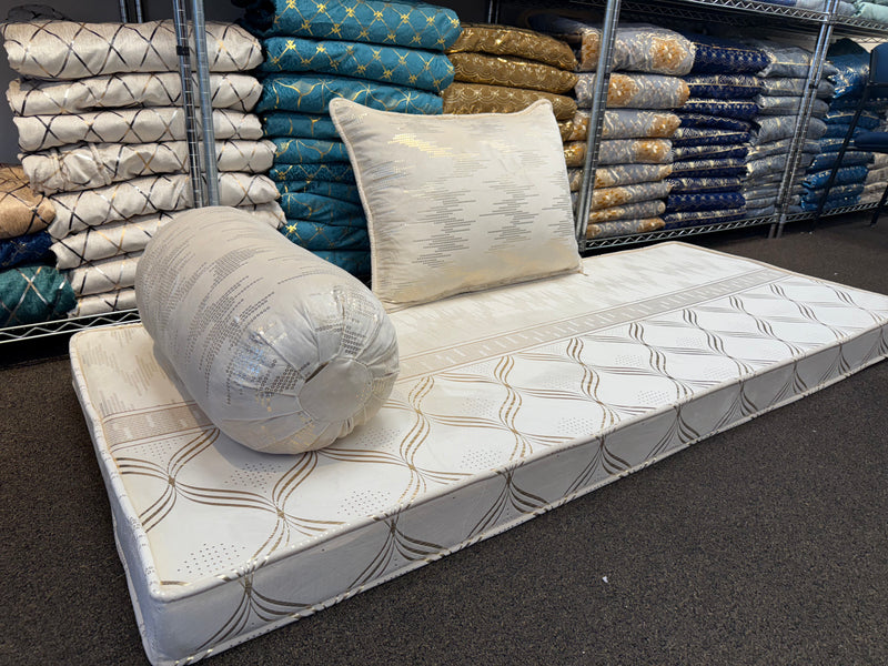 2025 Luxury Afghan Toshak Cover Cream and Gold