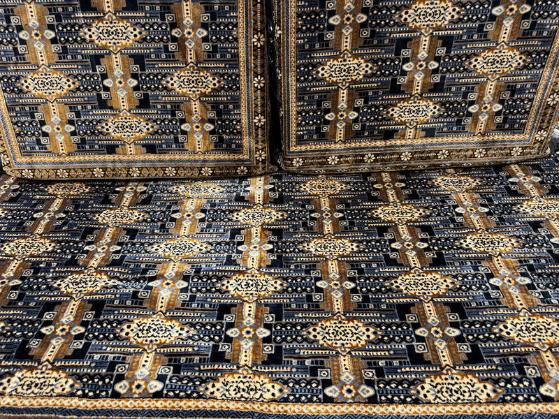 Black Gold Afghan Toshak Cover Set