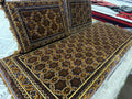 Brown Gold Afghan Toshak Cover Set