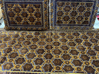 Brown Gold Traditional Afghan Toshak