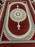 18 Lancet Live Red Sunburst Medallion Turkish Rug