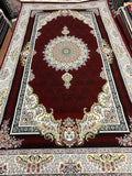 18 Lancet Live Crimson Red Floral Medallion Turkish Rug | Stylish Rugs