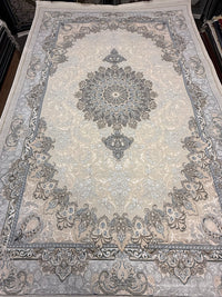 Beige Cream Floral Medallion Turkish Rug | Stylish Rugs