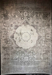Mamluk Design Bamboo Rug, Grey Carpet